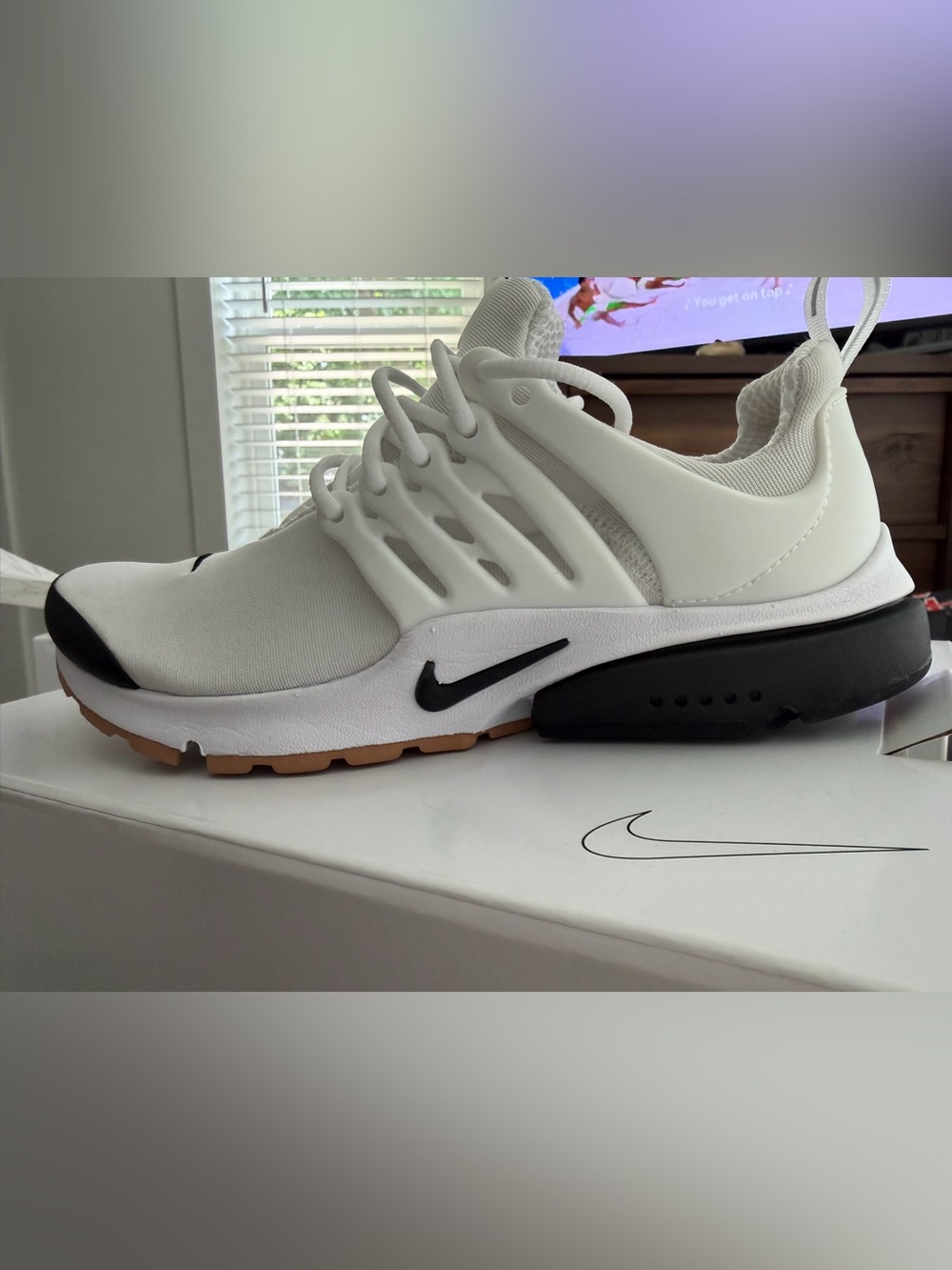 Nike White Black Gum air presto nike by you Sneakers - Picture 3 of 6